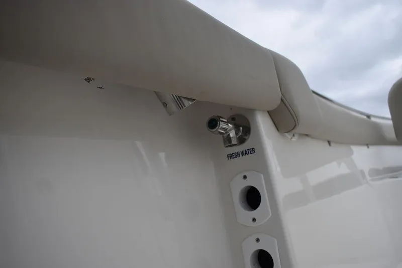 Slide: The Image of 2024 Key West 203 FS boat with fresh water outlet detail. - 49