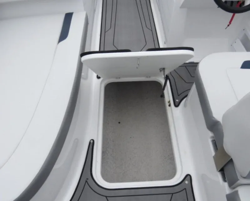 Slide: The Image of 2023 Hurricane SunDeck 185 OB boat interior storage compartment. - 14