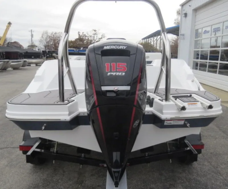 Slide: The Image of 2023 Hurricane SunDeck 185 OB with Mercury 115 Pro outboard motor. - 3