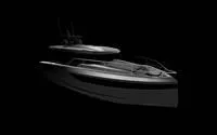 Slide: The Image of 2025 Wellcraft 44 Explorer boat in sleek, modern design on a dark background. - 12