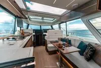 Slide: The Image of Luxurious interior of 2025 Wellcraft 44 Explorer yacht with panoramic ocean views. - 8
