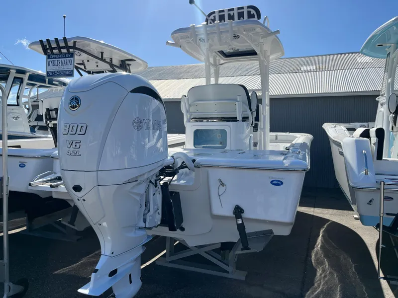 Slide: The Image of 2025 Tidewater 2500 Carolina Bay boat with Yamaha 300 V6 engine. - 3