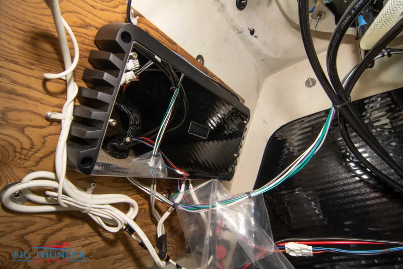 Slide: The Image of 2024 Crest Classic DLX 240 SLC boat wiring and electrical components. - 45