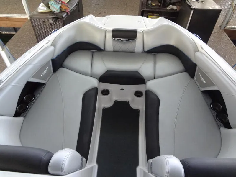 Slide: The Image of 2013 MasterCraft X55 boat with advanced wakeboard tower and speakers. - 11
