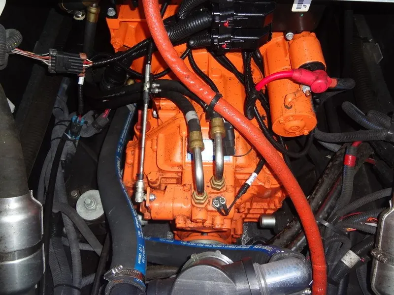 Slide: The Image of 2013 MasterCraft X55 boat stereo system, Clarion CMD6 model, with various control buttons. - 48