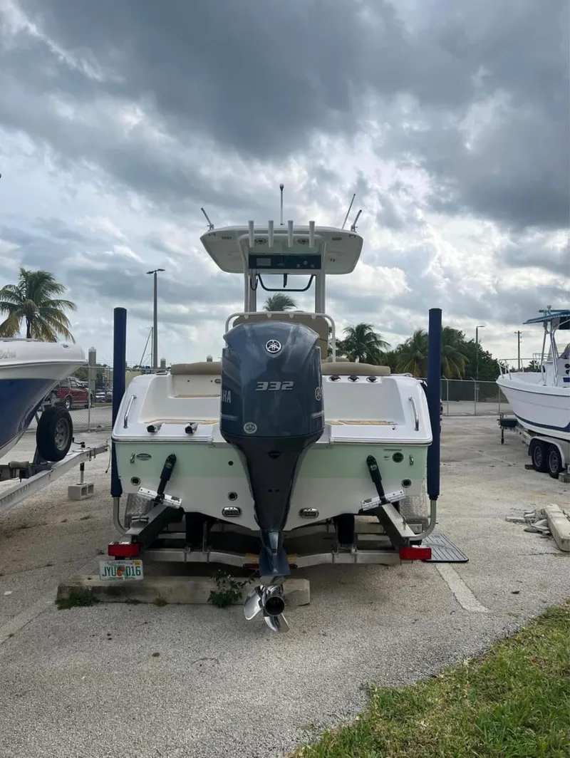 Slide: The Image of 2018 Sea Hunt 235 boat with Yamaha 332 outboard motor. - 4