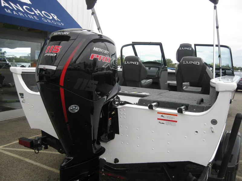 Slide: The Image of 2024 Lund 1775 Crossover XS boat with Mercury Pro XS 115 outboard motor. - 5