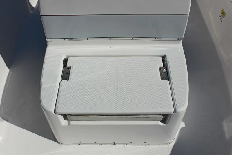 Slide: The Image of 2024 Blue Wave 2200 STL boat seat with integrated storage compartment. - 46