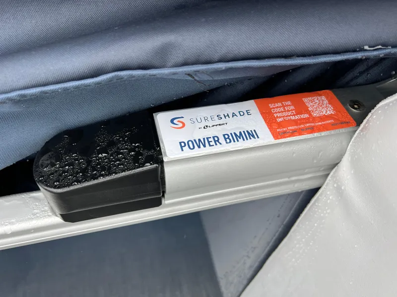 Slide: The Image of SureShade Power Bimini on 2024 Godfrey SWEETWATER 2286 SB boat. - 19