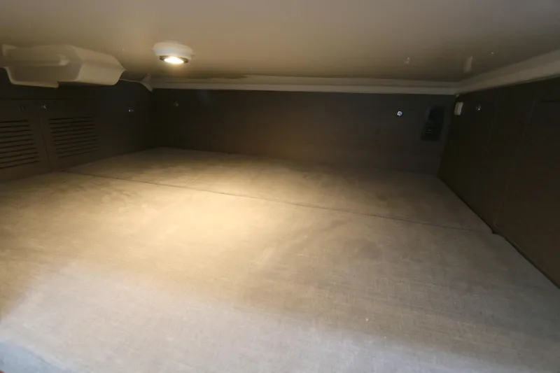 Slide: The Image of Interior cabin of 2022 Beneteau FLYER 9 SPACE DECK, featuring a spacious sleeping area. - 6