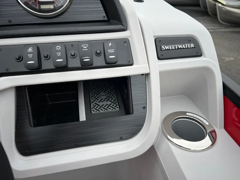 Slide: The Image of Control panel of 2024 Godfrey SWEETWATER 2286 SB pontoon boat. - 21