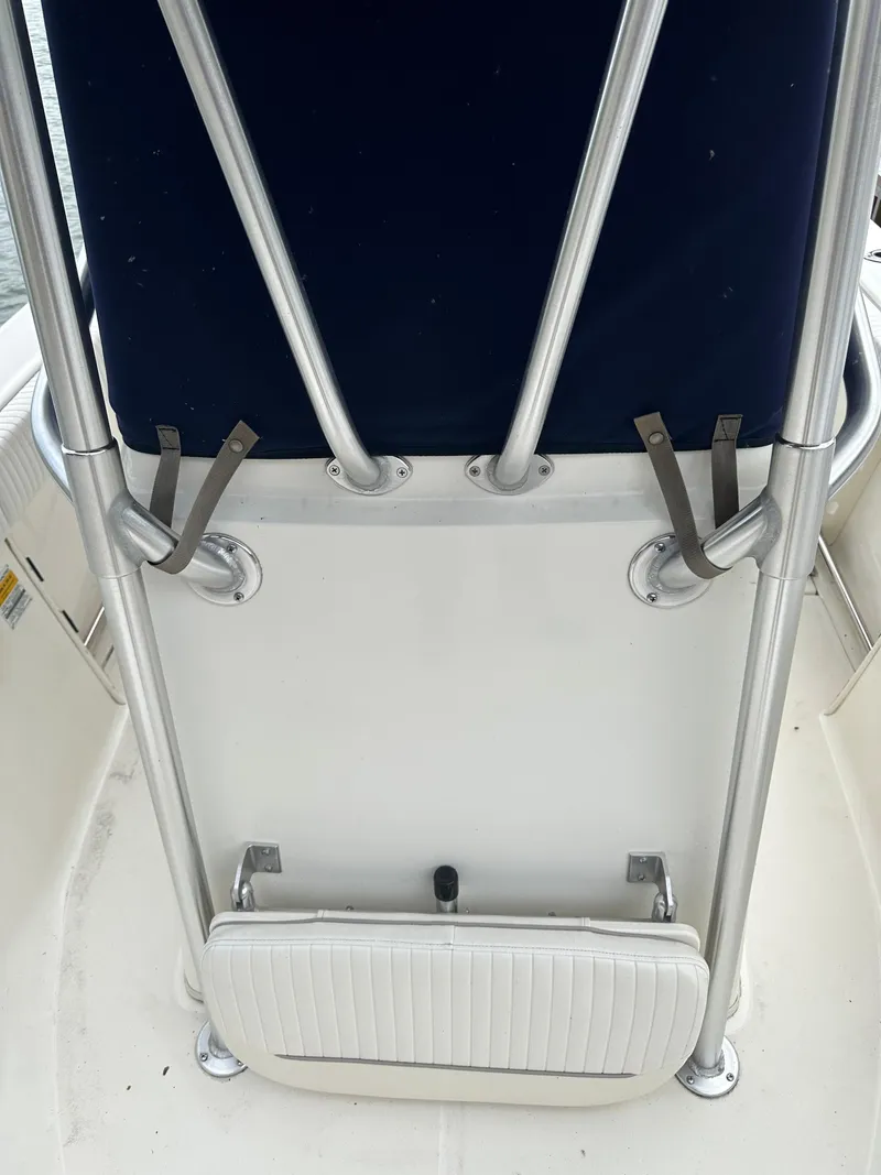 Slide: The Image of Boston Whaler 23 Outrage 2000 boat seat and backrest with stainless steel frame. - 15