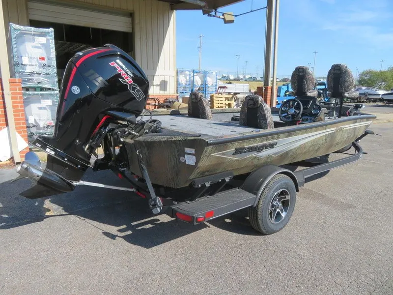 Slide: The Image of 2024 Ranger RT188P fishing boat with outboard motor on a trailer. - 5