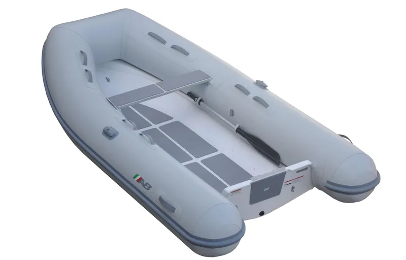 Slide: The Image of 2023 AB Inflatables Ventus 10 VL inflatable boat, gray, top view. - 2