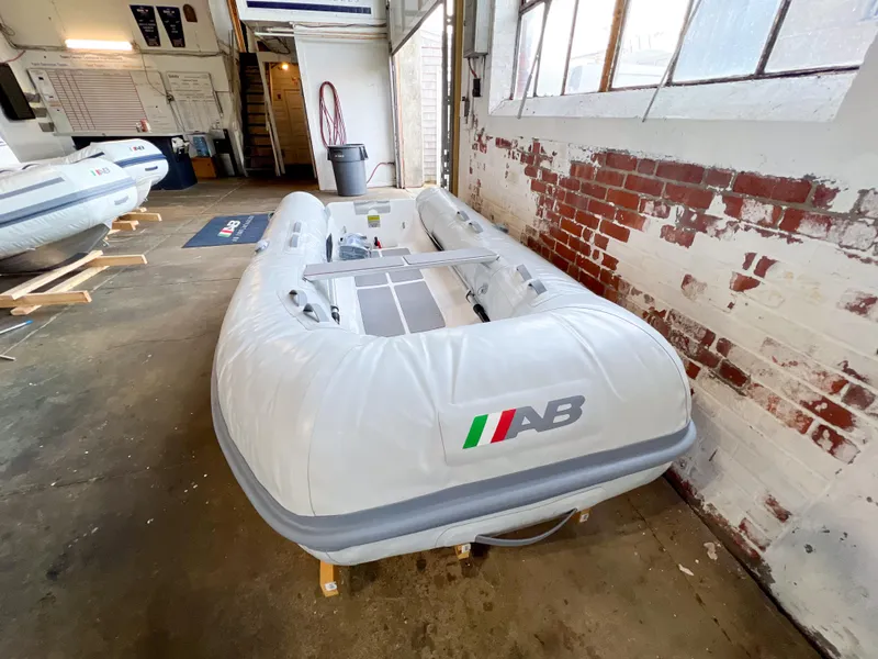 Slide: The Image of 2023 AB Inflatables Ventus 10 VL inflatable boat in a showroom. - 4