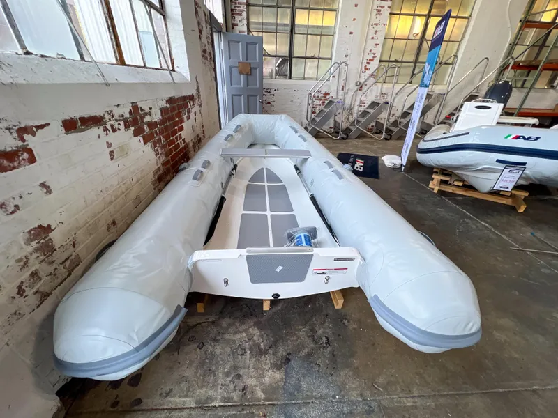 Slide: The Image of 2023 AB Inflatables Ventus 10 VL inflatable boat in a showroom. - 6