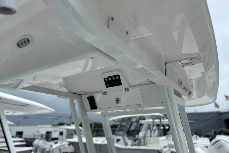 Slide: The Image of 2024 Sea Fox 251 Bay Fox boat interior, showcasing sleek design and modern features. - 63