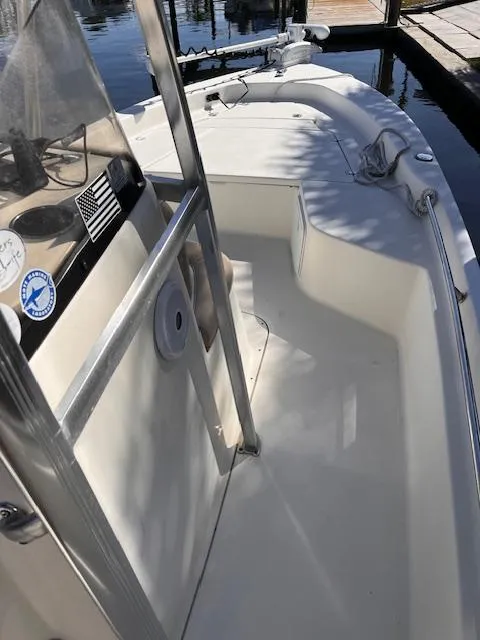 Slide: The Image of 2007 Scout 220 Bay Scout boat interior, docked at marina. - 7