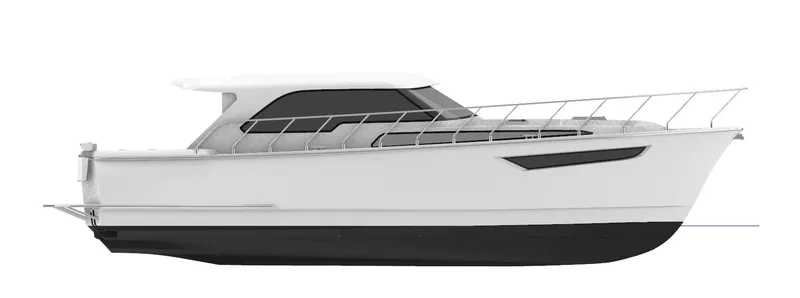 The Image of 2027 Mikelson Maverick yacht cruising on open blue ocean waters. - 0