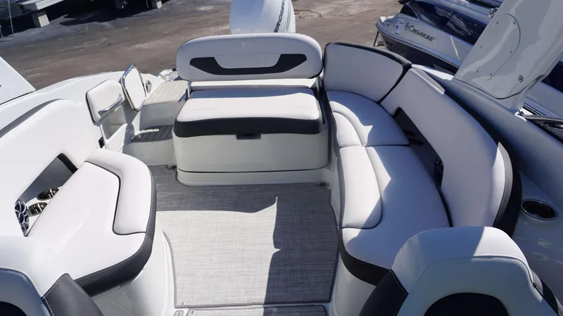 Slide: The Image of Spacious seating area on the 2024 Crownline 290 XSS boat. - 22