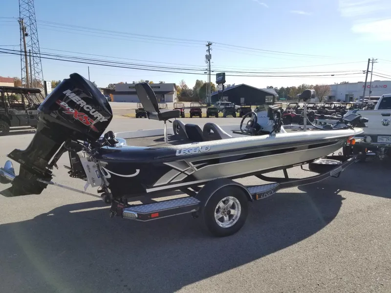 Slide: The Image of 2014 Legend Boats ALPHA 191 SCX with Mercury outboard motor on trailer. - 4