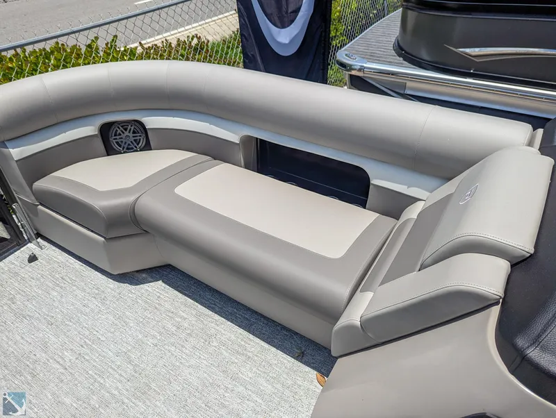 Slide: The Image of 2024 Premier 230 Sunsation RE boat with luxurious seating. - 8