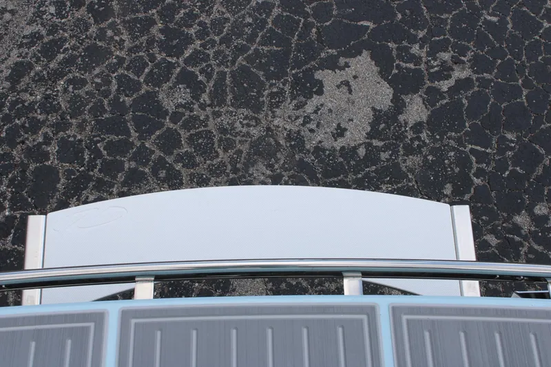 Slide: The Image of 2024 Regal LS9 Surf boat deck and swim platform, top view. - 14