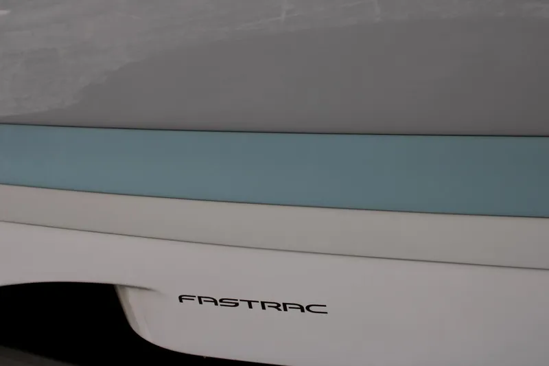 Slide: The Image of Close-up of 2024 Regal LS9 Surf boat with FasTrac hull design. - 6