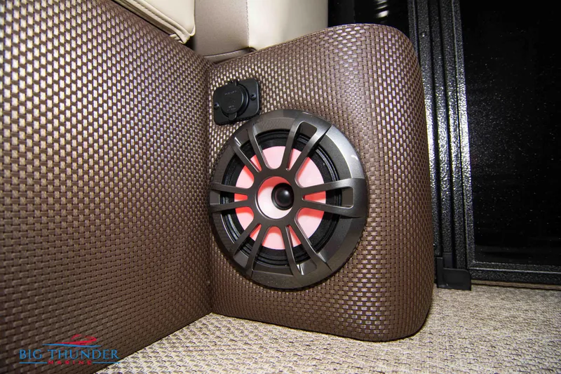 Slide: The Image of Speaker detail in 2023 Crest Classic DLX 240 SLC boat interior. - 16