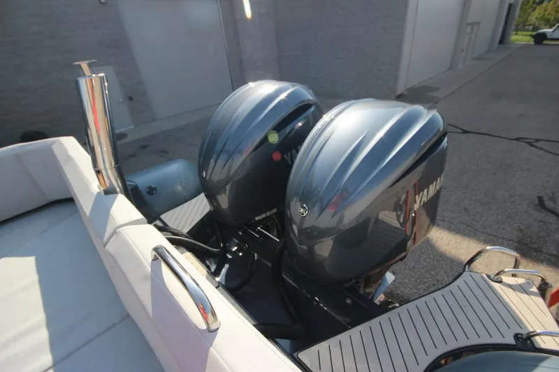 Slide: The Image of 2024 Zodiac MEDLINE 9 NEO with twin 300hp engines, rear view. - 6