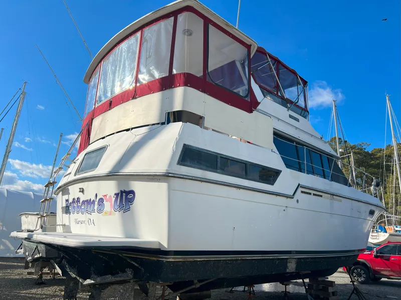 Slide: The Image of Carver Yachts 3807 Aft Cabin Motor Yacht 1987 - 2