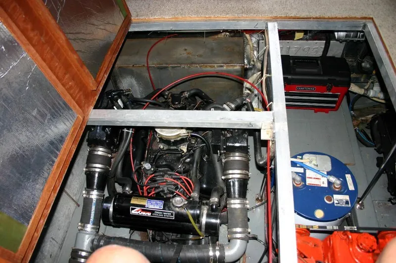 Slide: The Image of Carver Yachts 3807 Aft Cabin Motor Yacht 1987 - 43