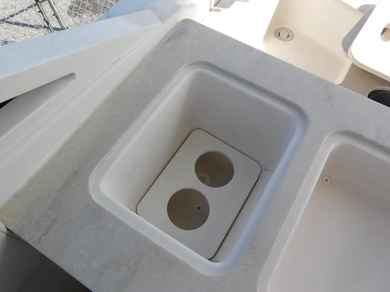 Slide: The Image of 2024 Sailfish 276 DC boat sink and countertop detail. - 12