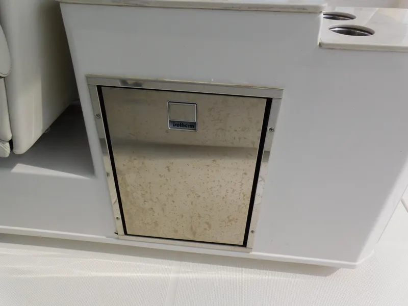 Slide: The Image of Stainless steel storage compartment on 2024 Sailfish 276 DC boat. - 22