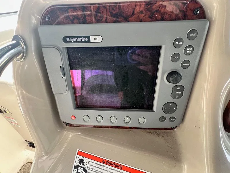 Slide: The Image of Raymarine C80 display on 2006 Sea Ray 340 Sundancer boat. - 11