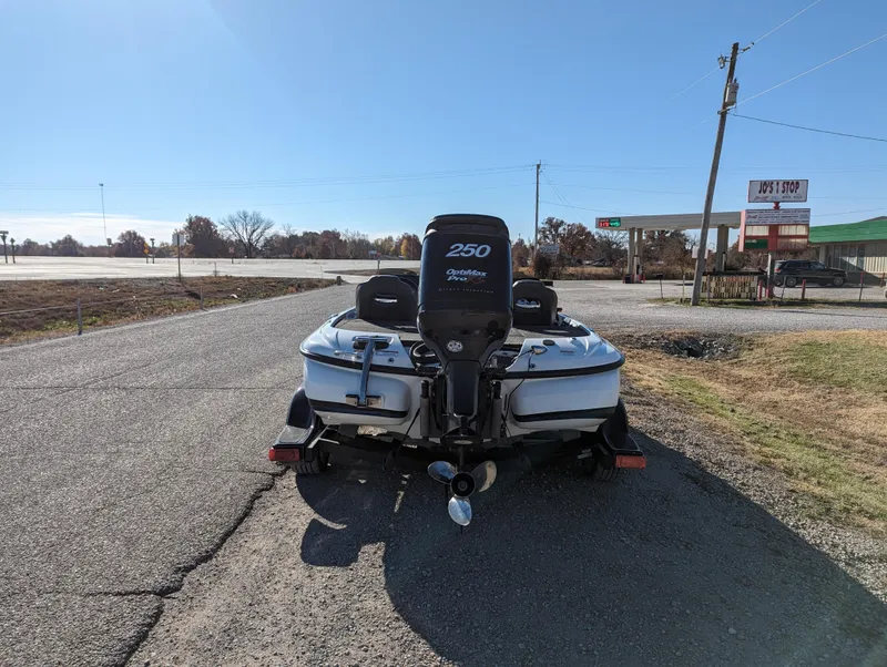 Slide: The Image of 2012 Nitro Z8 boat with 250 horsepower engine on a trailer. - 5