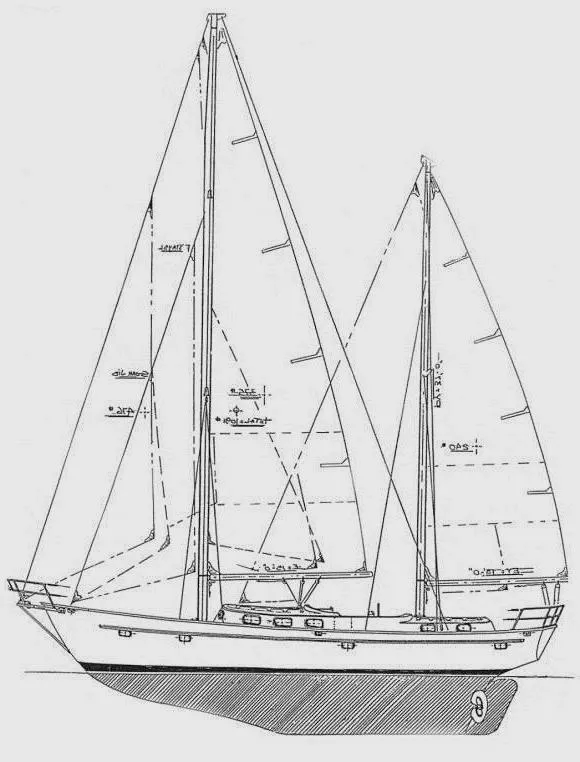 Slide: The Image of Sparkman & Stephens Sunward 48 1989 - 73