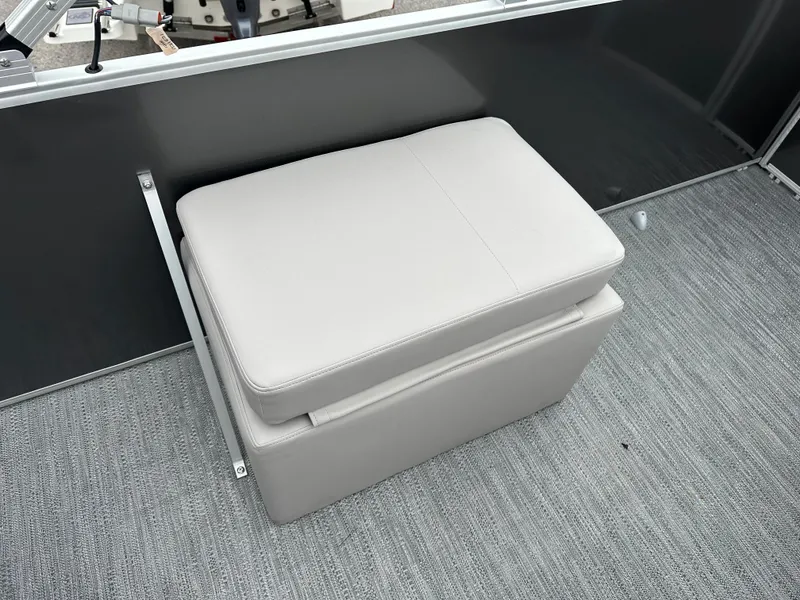 Slide: The Image of 2024 Sweetwater EX2286FX boat with cushioned storage bench. - 6