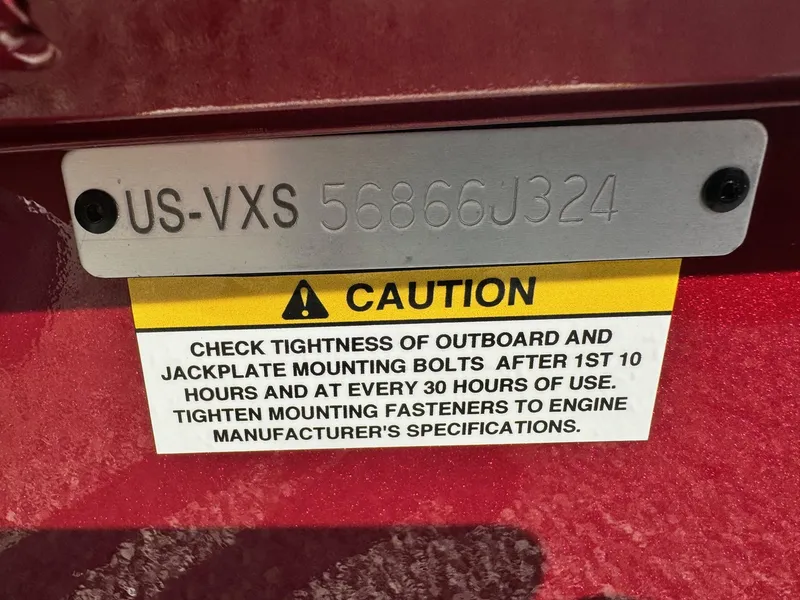 Slide: The Image of 2024 Vexus AVX1880 caution label and serial number plate. - 4