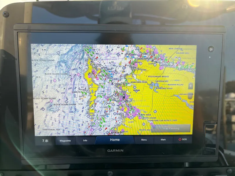 Slide: The Image of Garmin navigation display on 2020 Sea Hunt Gamefish 25 boat. - 25
