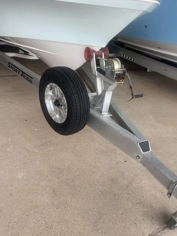 Slide: The Image of 2024 BlackJack 256 Bay boat trailer with Sport Trail branding. - 21