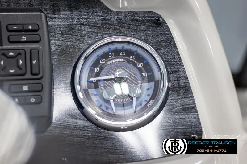 Slide: The Image of 2024 Avalon LSZ ELW dashboard with speedometer and control panel. - 38