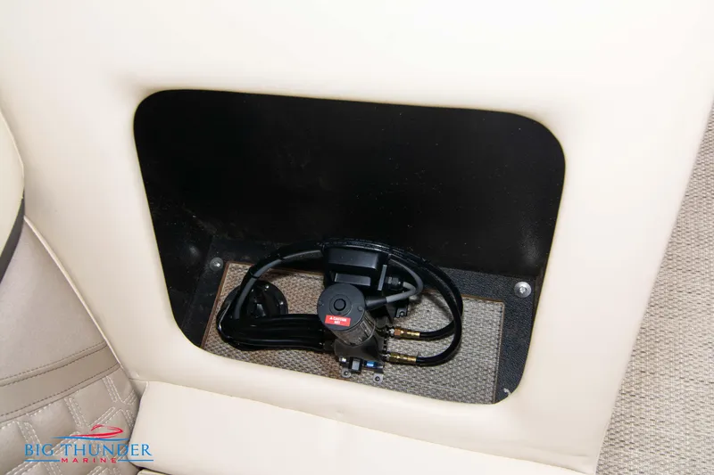 Slide: The Image of 2023 Crest Classic Platinum 240 SLC interior compartment with installed equipment. - 46
