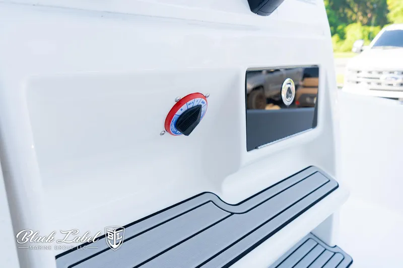 Slide: The Image of 2024 Sea Fox 251 BayFox Center Console boat detail with sleek design and modern features. - 23