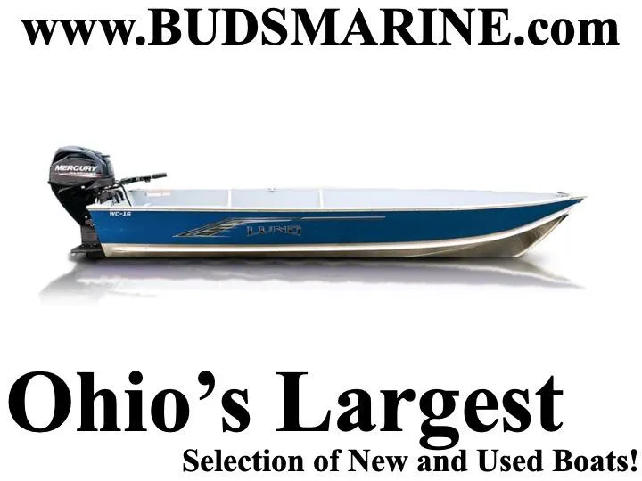 Slide: The Image of 2024 Lund WC-16 boat at Bud's Marine, Ohio's largest boat selection. - 0
