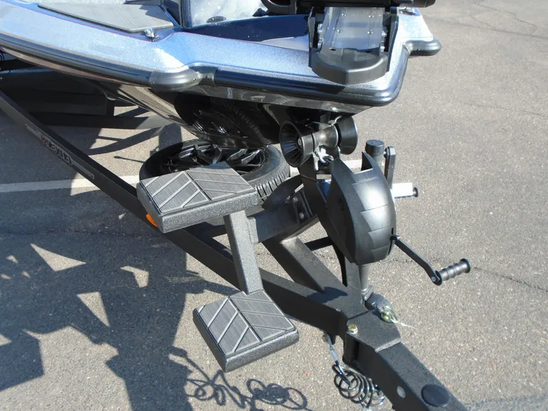 Slide: The Image of 2024 Vexus VX20 boat trailer with steps and winch. - 23