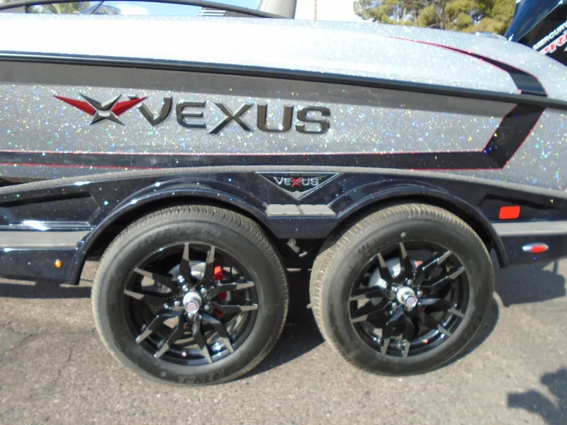 Slide: The Image of 2024 Vexus VX20 boat trailer with dual black alloy wheels. - 24