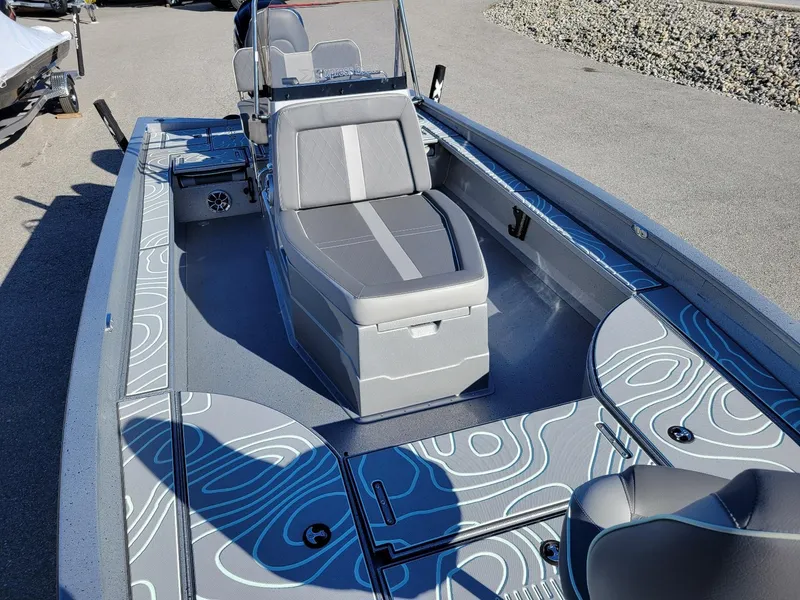 Slide: The Image of 2024 Xpress X23 Bay Lounge boat with sleek seating and modern design. - 22
