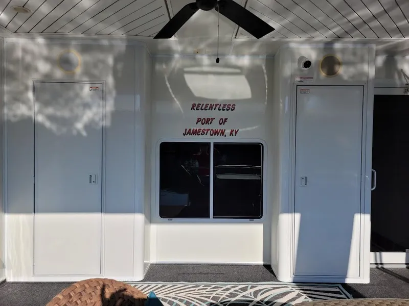 Slide: The Image of 2008 Sumerset Houseboat Relentless docked at Port of Jamestown, KY. - 38