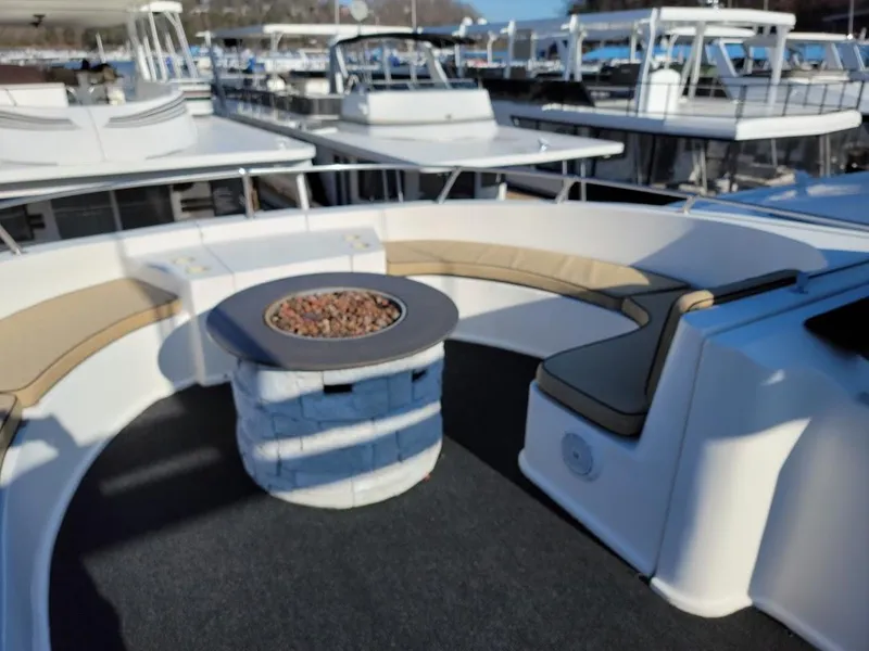 Slide: The Image of 2008 Sumerset Houseboat with outdoor seating and fire pit. - 46